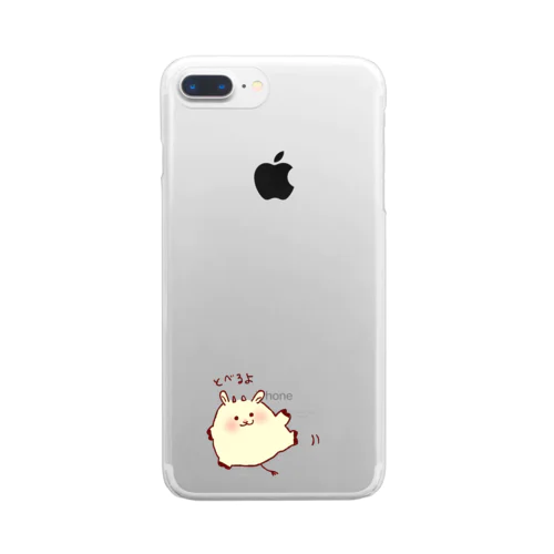 ふうせんやぎさん Clear Smartphone Case