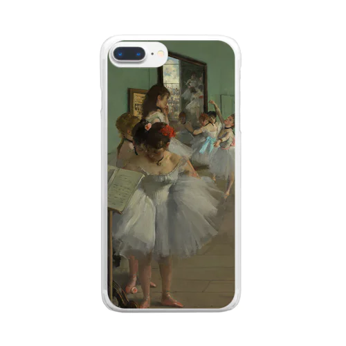 007-007　エドガー・ドガ　『バレエのレッスン』　クリア　スマホケース　iPhone 8Plus/7Plus/6sPlus/6Plus専用デザイン　CC6 Clear Smartphone Case