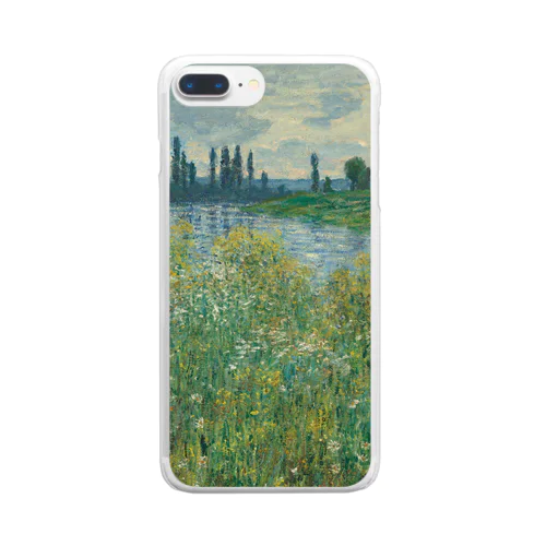 004-022　クロード・モネ　『セーヌ河岸、ヴェトゥイユ』　クリア　スマホケース　iPhone 8Plus/7Plus/6sPlus/6Plus専用デザイン　CC6 Clear Smartphone Case