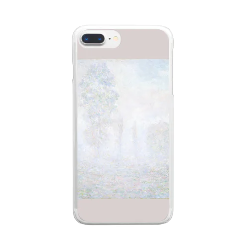 004-037　クロード・モネ　『朝靄』　クリア　スマホケース　iPhone 8Plus/7Plus/6sPlus/6Plus専用デザイン　CC6 Clear Smartphone Case