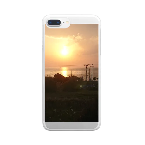 Sunset Jesus Clear Smartphone Case