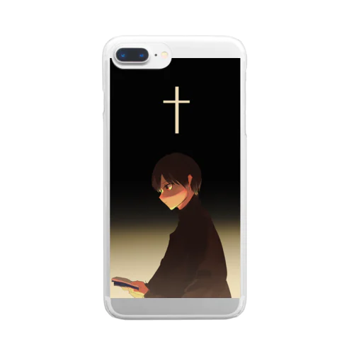 信仰する人 Clear Smartphone Case