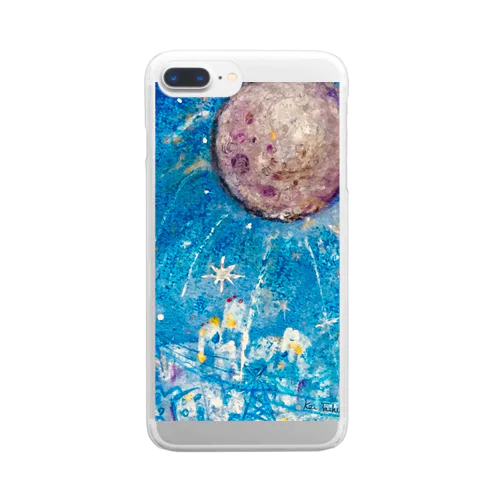 月の街 Clear Smartphone Case