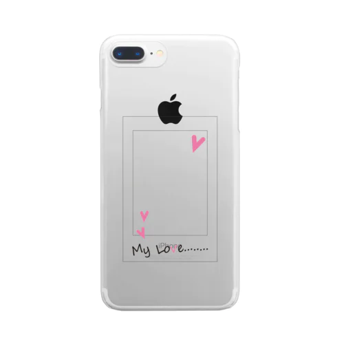 My Love 　pink Clear Smartphone Case