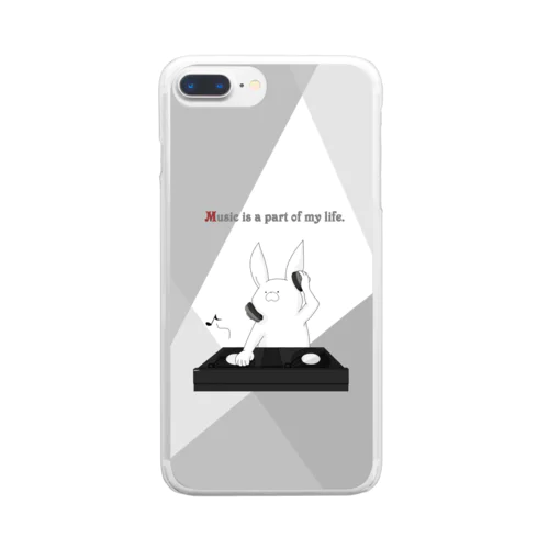 Music is a part of my life. Clear Smartphone Case