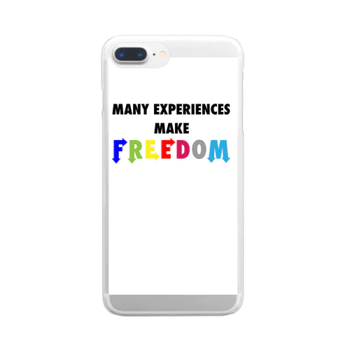 make freedom クリアスマホケース