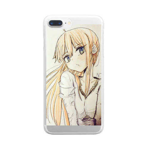 オレンジな女の子 Clear Smartphone Case