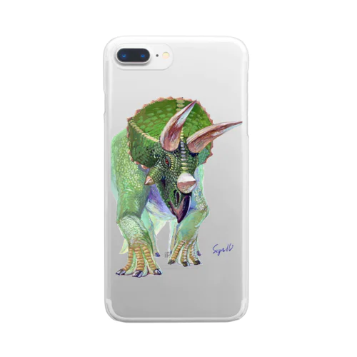 Triceratops Clear Smartphone Case