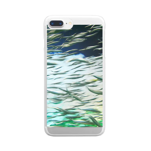 sakana lines Clear Smartphone Case