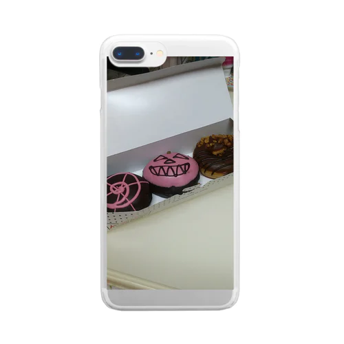 ドーナツT-shirt Clear Smartphone Case