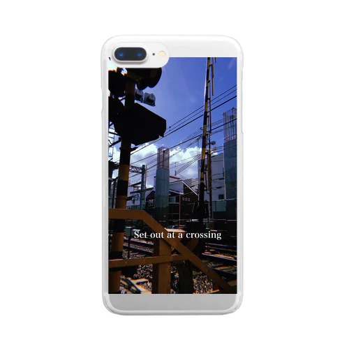  railroad crossing Clear Smartphone Case