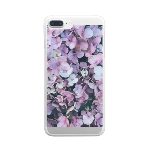 庭の紫陽花 Clear Smartphone Case