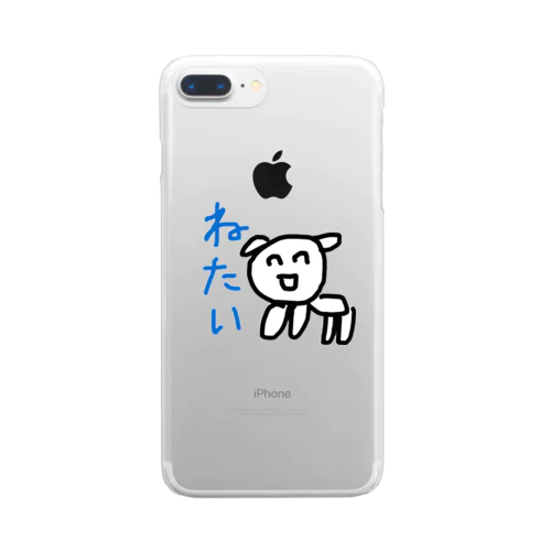 ねたい犬 Clear Smartphone Case