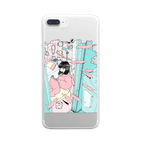 お風呂場 Clear Smartphone Case