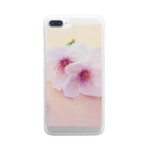 桜(ピンク) Clear Smartphone Case