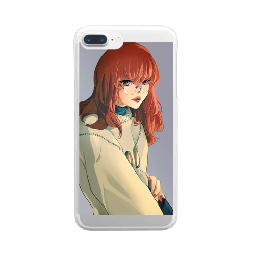 赤毛ゆるっと女子 Clear Smartphone Case