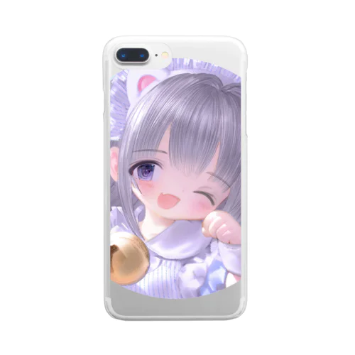 にゃん Clear Smartphone Case