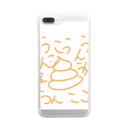 うんこ Clear Smartphone Case