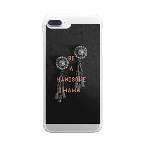 handsome mama Clear Smartphone Case