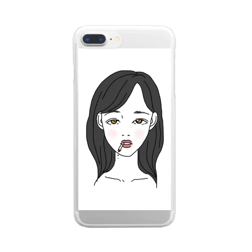 憂鬱ガール Clear Smartphone Case