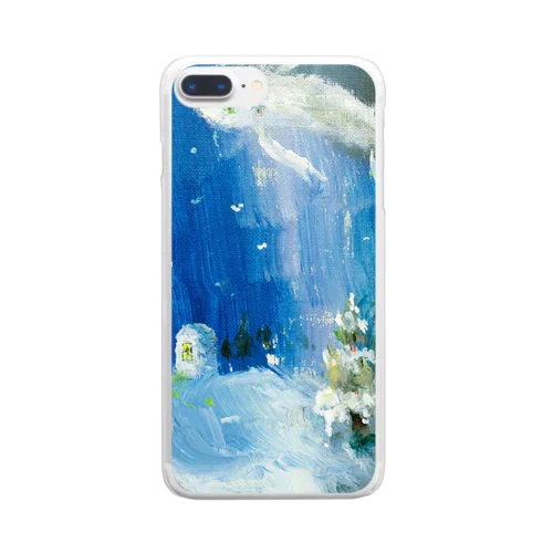 ムラナギ／雪の降る夢 Clear Smartphone Case