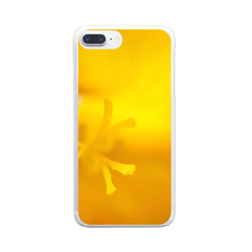 黄色いフリージア 투명 스마트폰 케이스