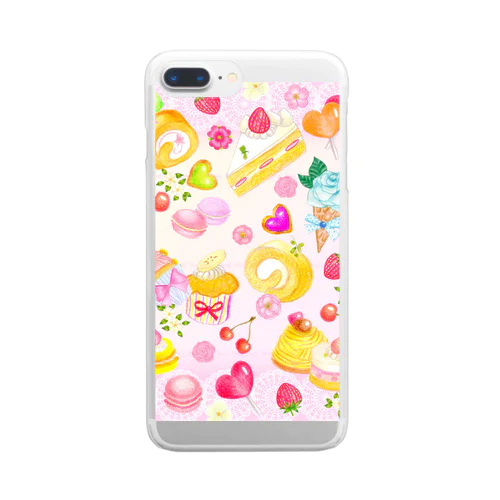 可愛いお菓子 Clear Smartphone Case