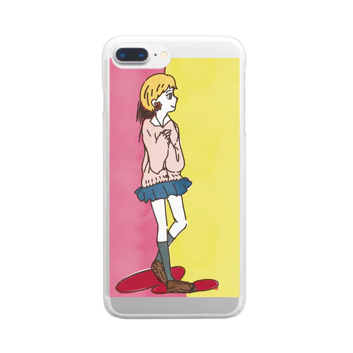 スクールガール Clear Smartphone Case