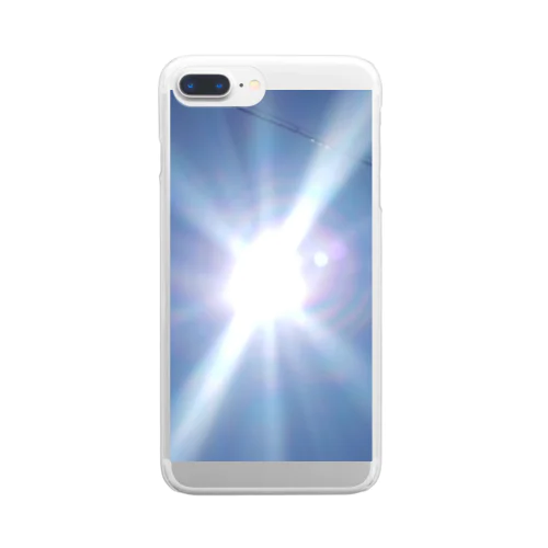 太陽サンサン Clear Smartphone Case