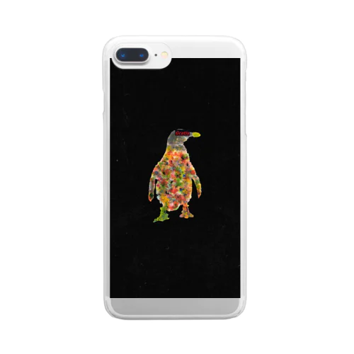 ロゴペンギン Clear Smartphone Case