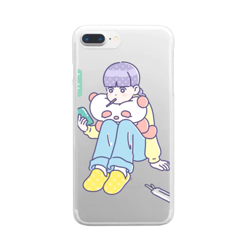 おつかれさん Clear Smartphone Case