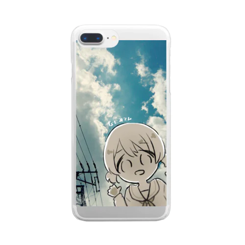 おそらと女の子 Clear Smartphone Case