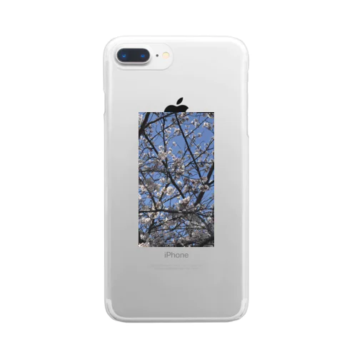 青空と桜🌸 Clear Smartphone Case