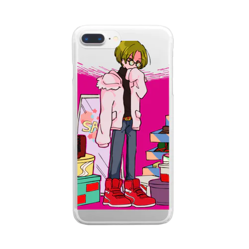 赤い靴 Clear Smartphone Case