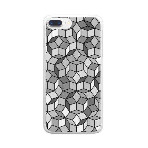 ペンローズモザイク Clear Smartphone Case