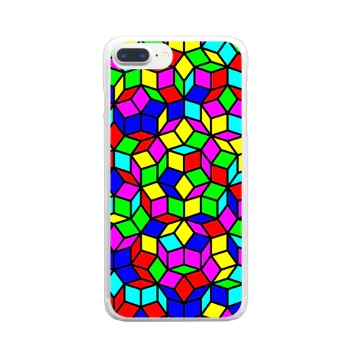 ペンローズモザイク（カラー） Clear Smartphone Case