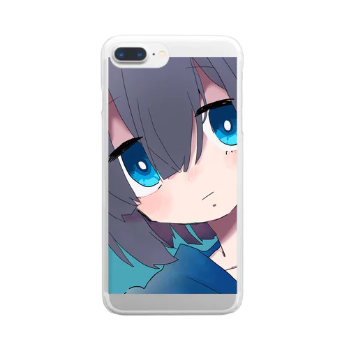 ジト目ちゃん Clear Smartphone Case