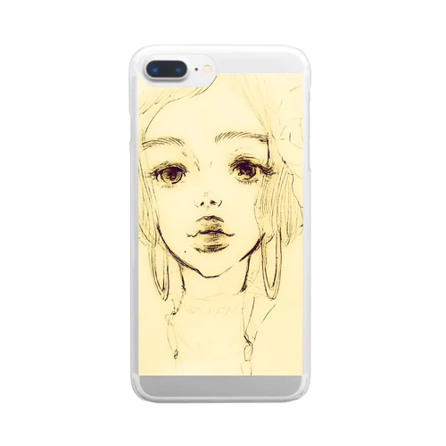 レトロレディ Clear Smartphone Case