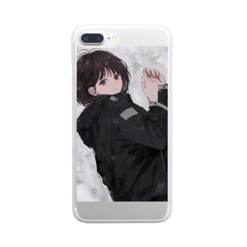 熱をさまして Clear Smartphone Case