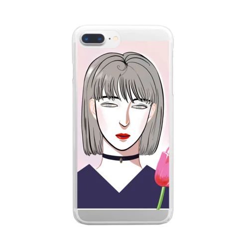 無言の花 Clear Smartphone Case