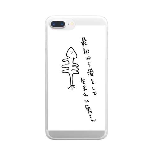 ～I・R・A～最初から骨として生まれた魚さん Clear Smartphone Case