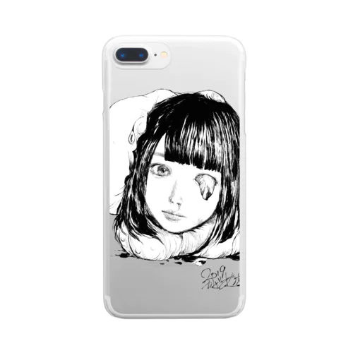 生首少女シリーズ、まうまう Clear Smartphone Case