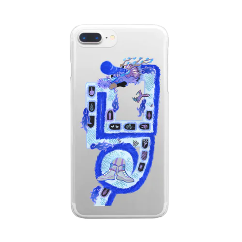 ビジュアルヤバい龍♪ Clear Smartphone Case