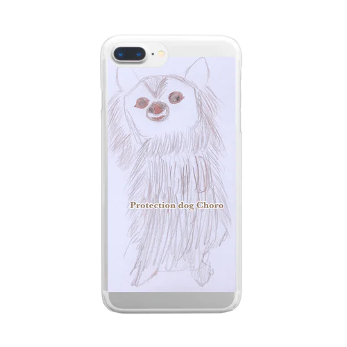 Protection dog Choroグッズ Clear Smartphone Case