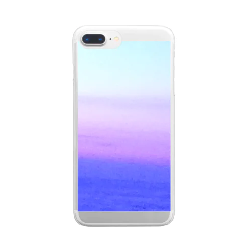 グラデ夕空 Clear Smartphone Case