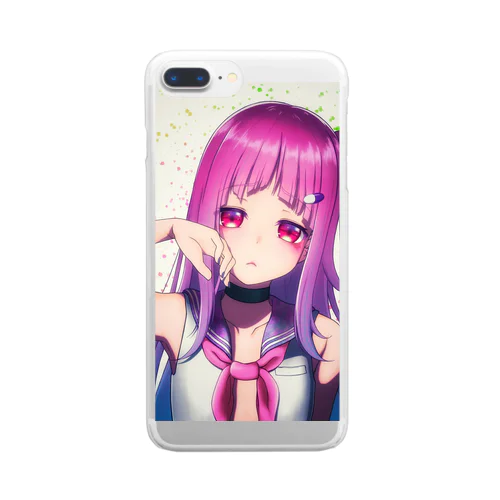 のぶオリキャラ Clear Smartphone Case