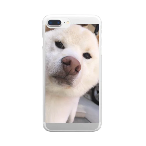 ふい顔のらんまるくん Clear Smartphone Case