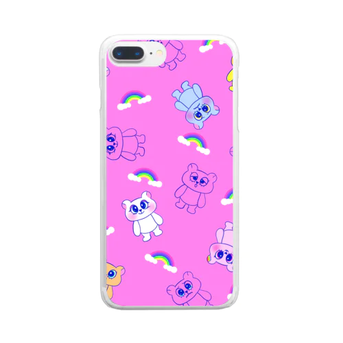 おてんきくまちゃんず Clear Smartphone Case