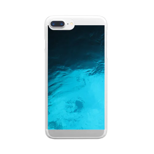 deep blue sea Clear Smartphone Case