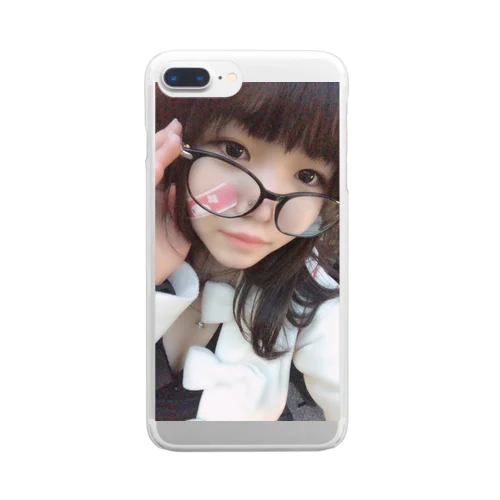 ふわうさ@めがね Clear Smartphone Case